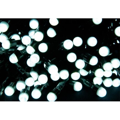 Vianočné led osvetlenie - veľké diódy studená biela