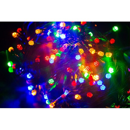 Vianočné led osvetlenie – diamantové diódy farebné 240led diód