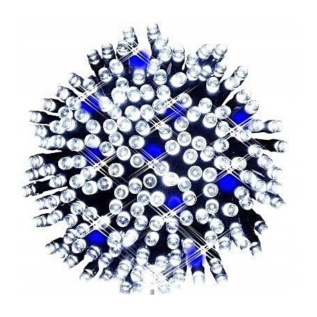 Studená biela 300ks led diód s flash efektom