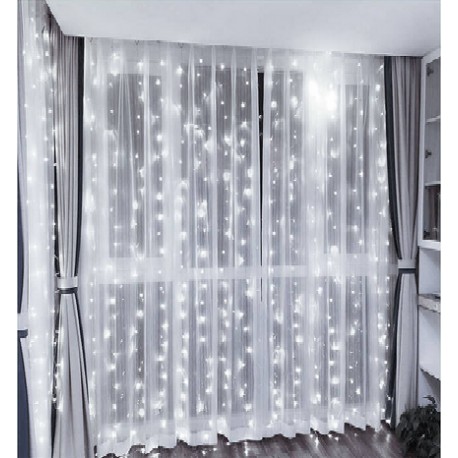 Svetelná záclona -studená biela