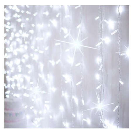 Svetelná záclona -studená biela flash efekt